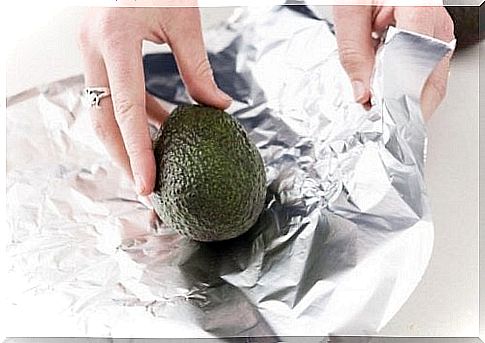Avocado in foil