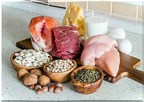 Foods of protein diets.