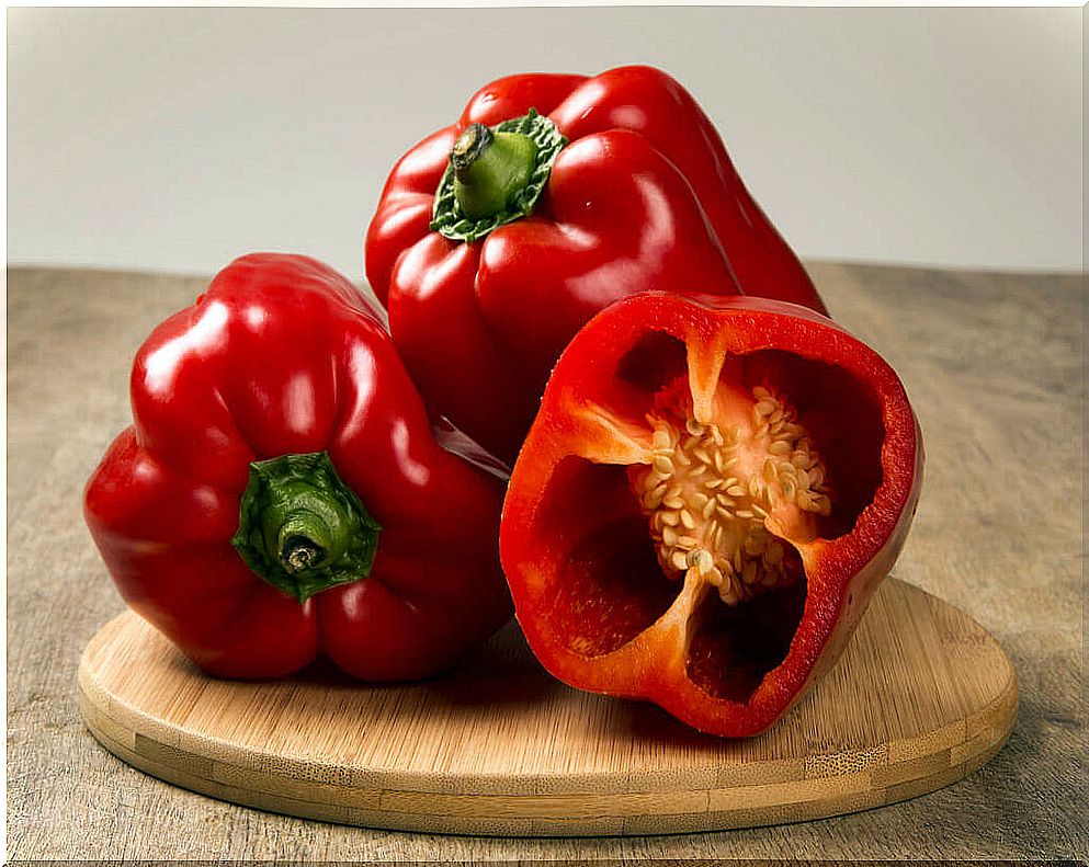 Red pepper for healthy skin.